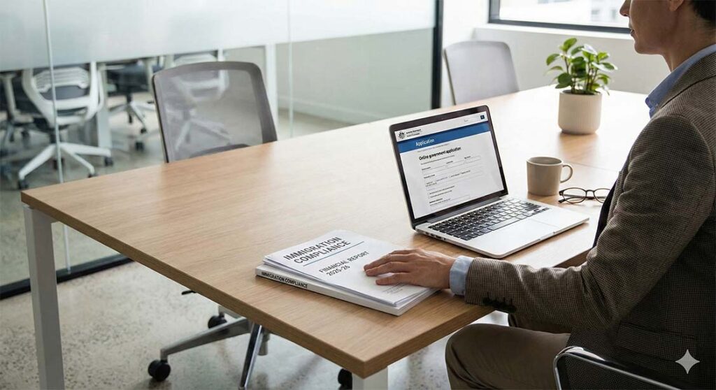 US temporary work visa process documents